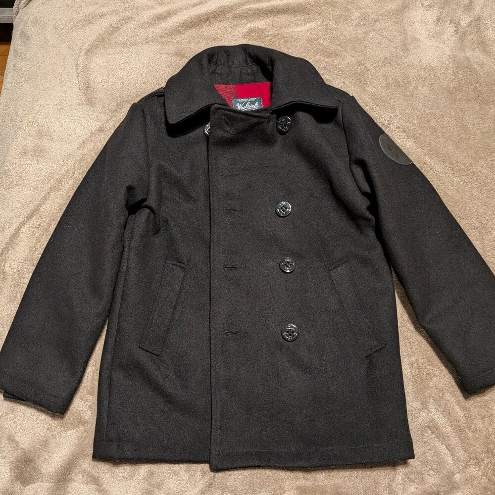 Boys Woolrich Pea Coat